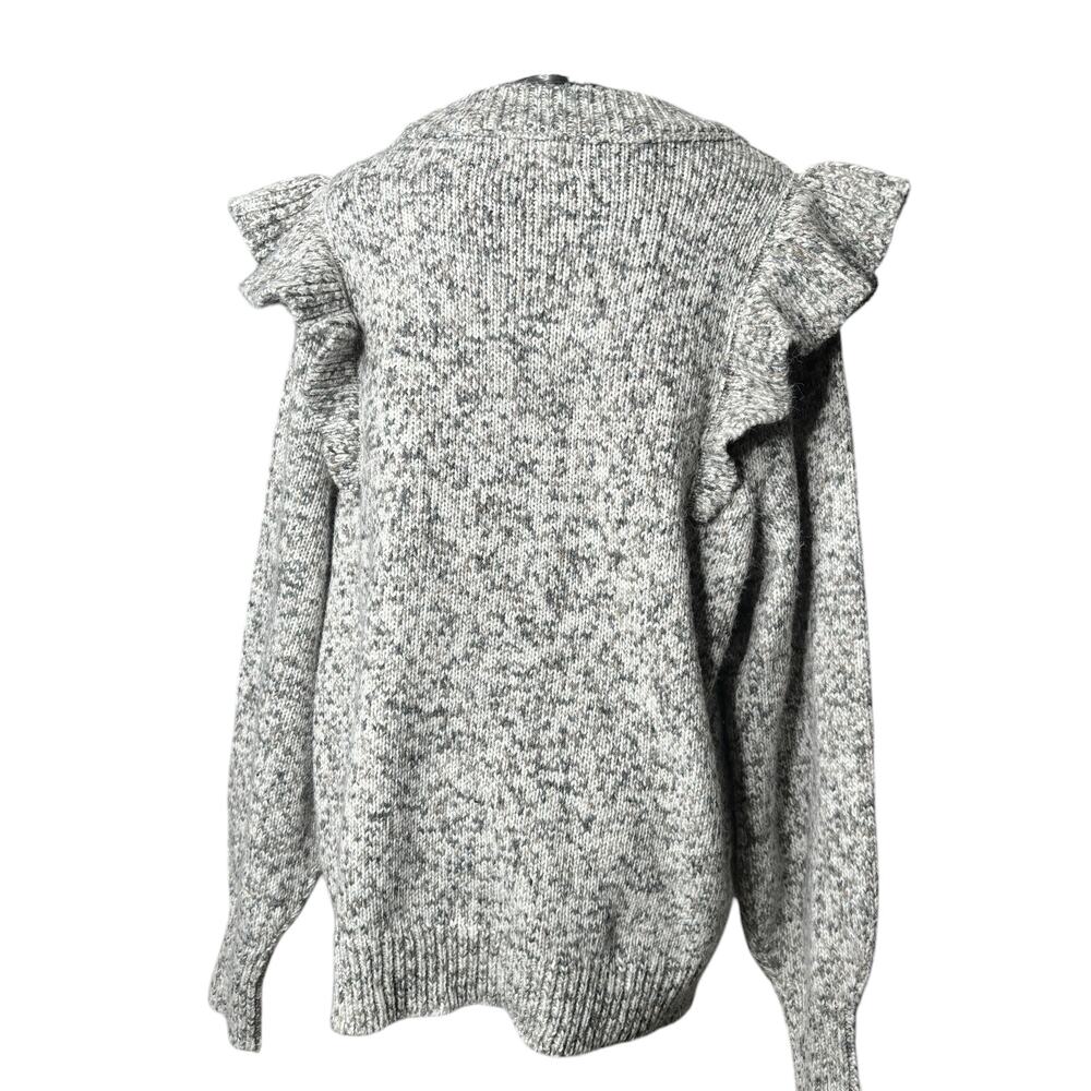 Universal Thread Gray Ruffle Sweater Size Large - Picture 4 of 6